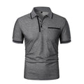 Men'S Summer New Fashionable Short Sleeved Polo Shirt, Loose Casual Pocket Polo Shirt, Breathable Male Tops