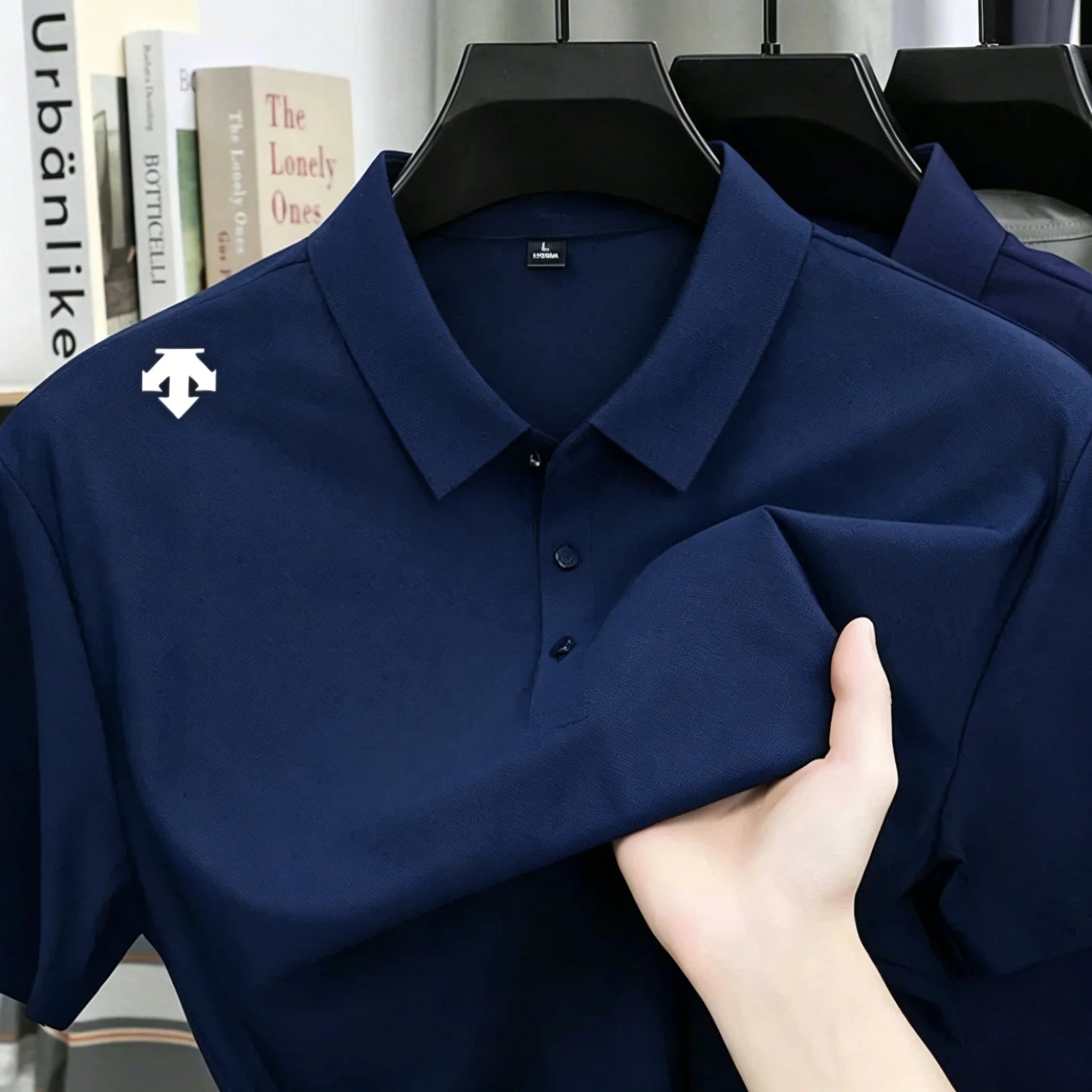 Men's Embroidered Polo Shirt - Fashionable Sports Top Comfortable and Breathable Casual High-End T-Shirt for Summer -Men's Shirt