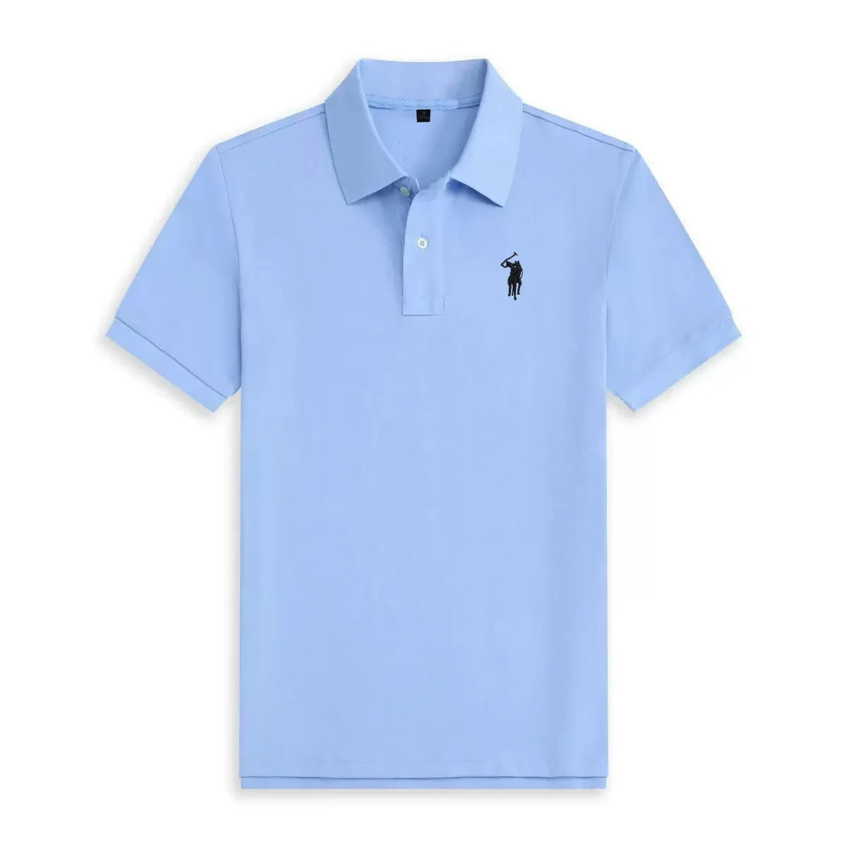 Short sleeved men's polo shirt summer fashion high-end brand pony embroidery golf top casual business T-shirt
