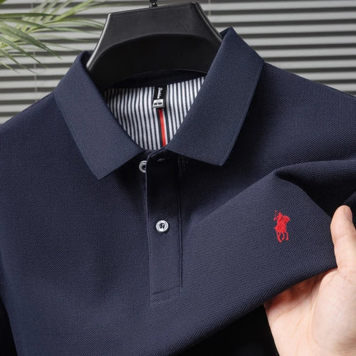 100% cotton luxury brand short sleeve polo shirt men new classic pony embroidery summer T-shirt high-end fashion casual Paul top