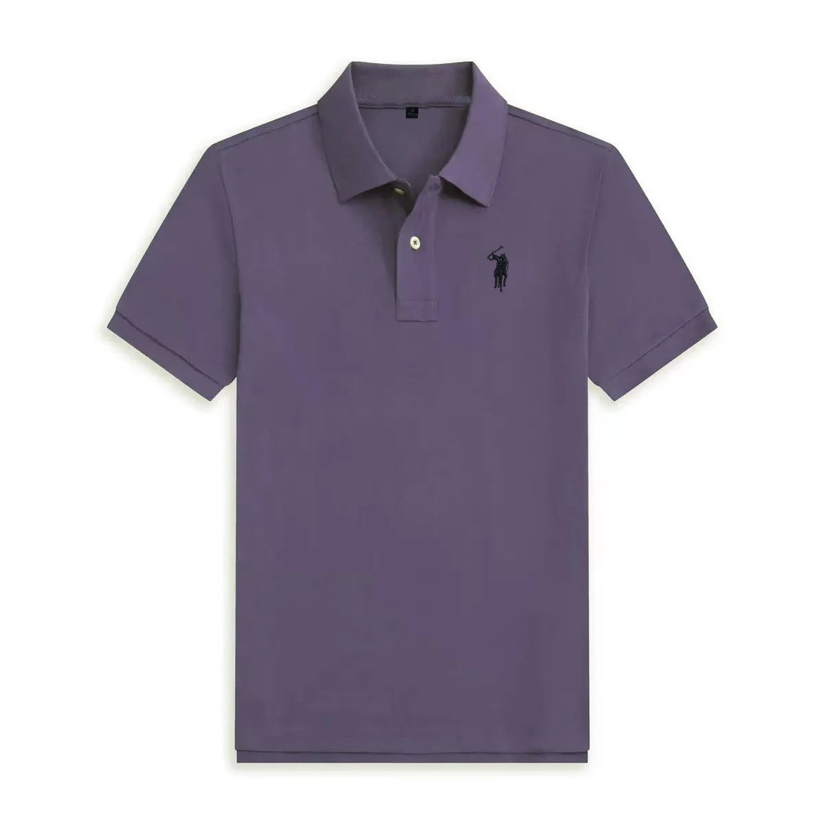 Short sleeved men's polo shirt summer fashion high-end brand pony embroidery golf top casual business T-shirt
