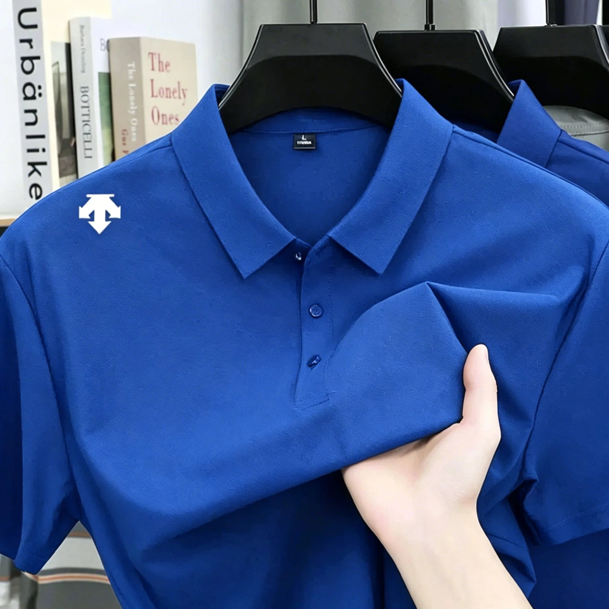Men's Embroidered Polo Shirt - Fashionable Sports Top Comfortable and Breathable Casual High-End T-Shirt for Summer -Men's Shirt